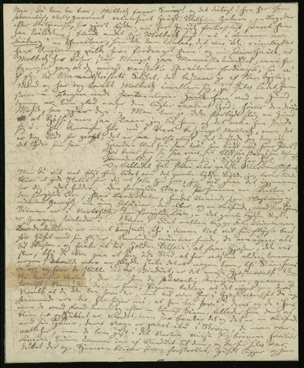 Brev fra H.C. Andersen til Christian Wulff (25/10-1834)